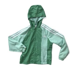 Adidas Hooded Zip Front Jacket Size Small